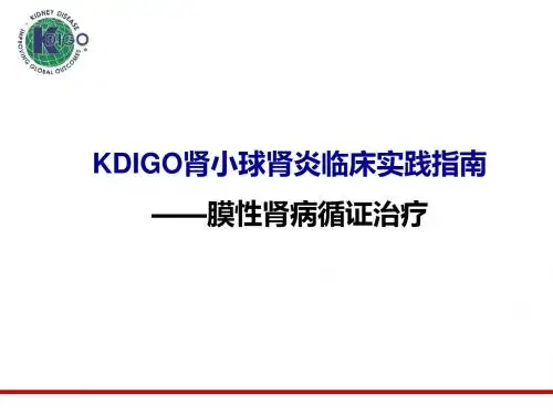 膜性肾病治疗指南