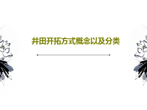 井田开拓方式概念以及分类PPT文档44页