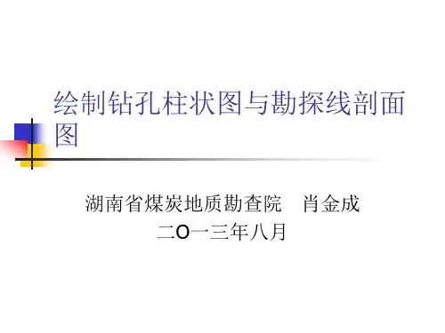 单孔柱状图及剖面图解读