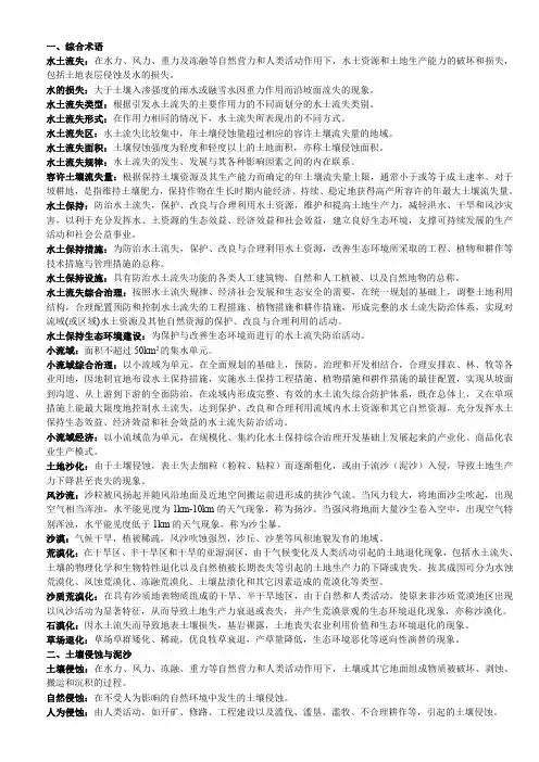 水土保持术语 (超清)
