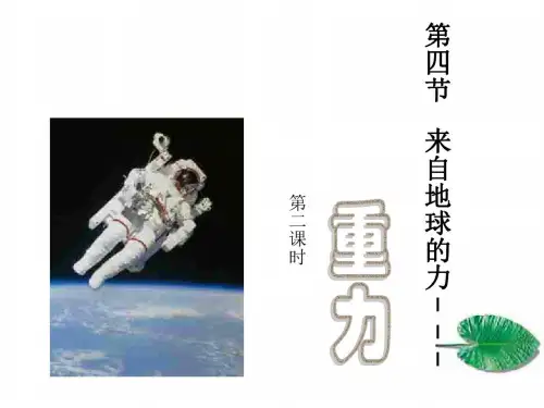 重力第二课时课件-上海教育版
