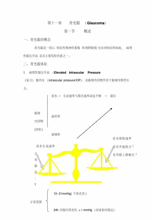 青光眼教案