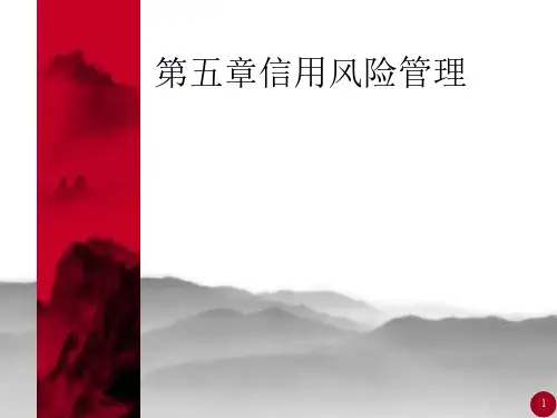 第五章信用风险管理