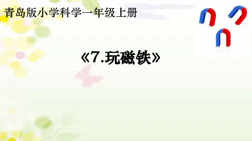 一年级科学上册07-玩磁铁课件