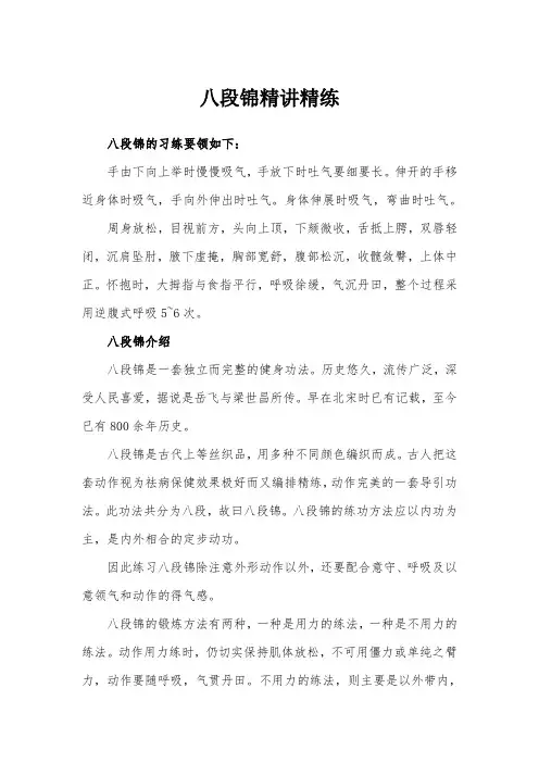 八段锦精讲精练