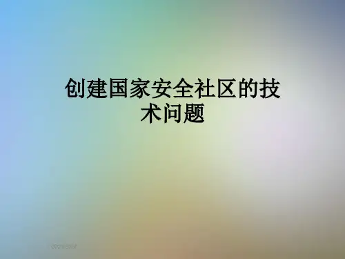 创建国家安全社区的技术问题