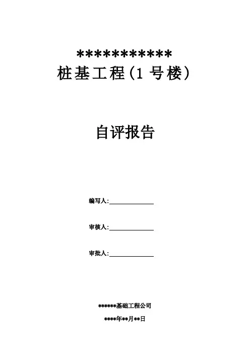 自评报告-桩基