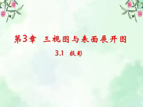 九年级数学下册第3章三视图与表面展开图3-1投影课件(浙教版)