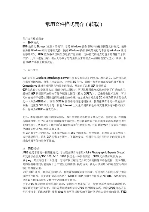 图片常用文件几种格式