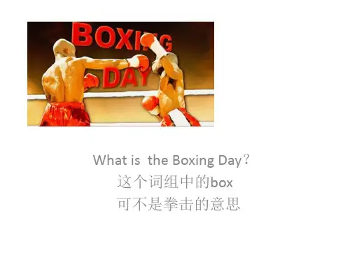 boxing day节礼日