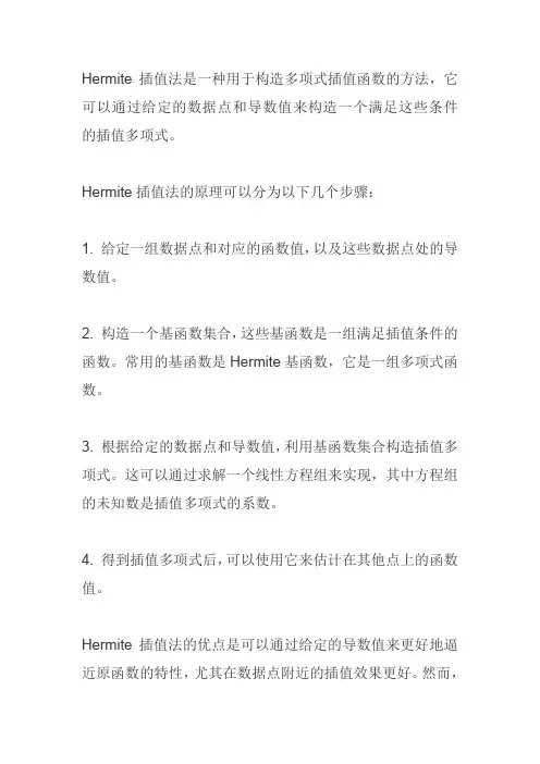 hermite插值法原理