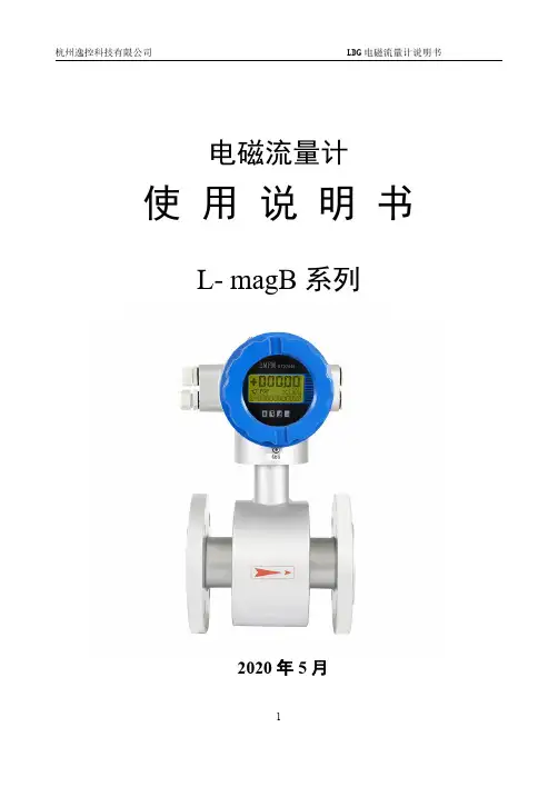 杭州逸控科技 L-magB系列 电磁流量计说明书