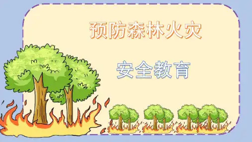 (最新精品)森林防火安全教育课件PPT