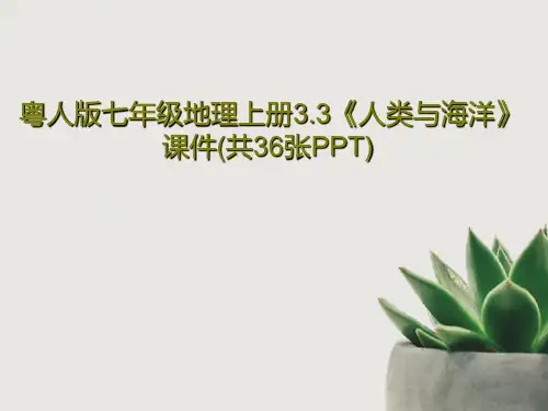 粤人版七年级地理上册3.3《人类与海洋》课件(共36张PPT)PPT文档共38页