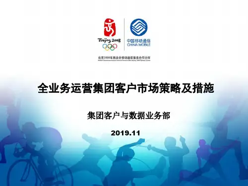 中国移动全业务运营集团客户市场策略及措施63页PPT