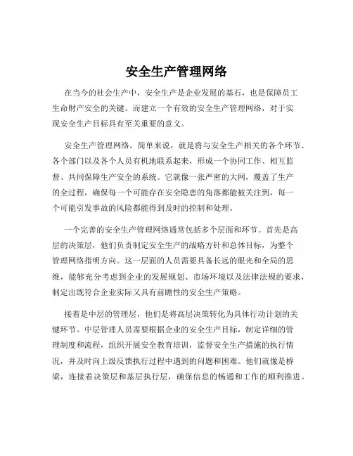 安全生产管理网络