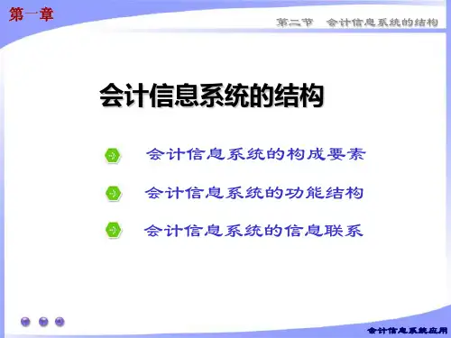 1.2会计信息系统结构