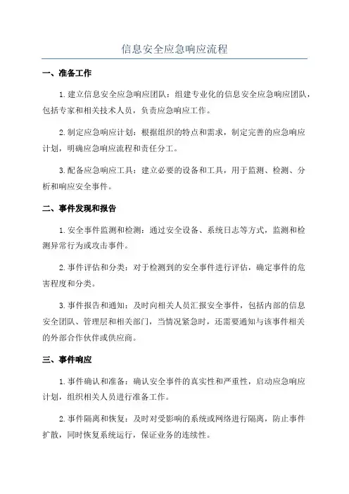 信息安全应急响应流程