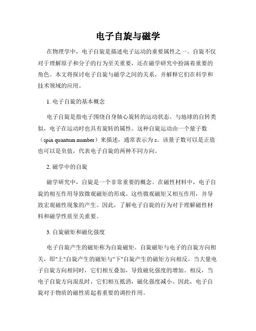电子自旋与磁学
