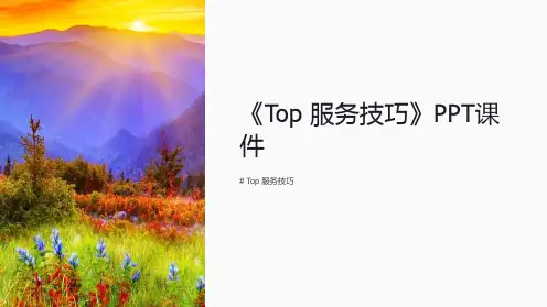 《top服务技巧》课件