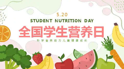 520全国学生营养日宣传-小学生主题班会通用版课件(共10张PPT).ppt
