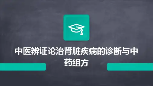中医辨证论治肾脏疾病的诊断与中药组方