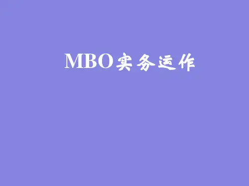 MBO案例实务运作