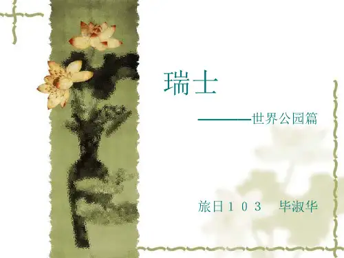 瑞士国家ppt