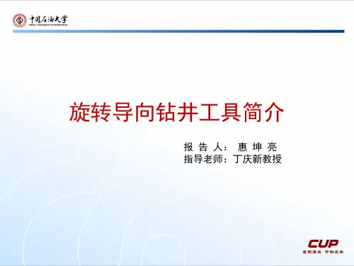 旋转导向钻井工具介绍