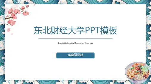 东北财经大学专用-清新风格-PPT模板