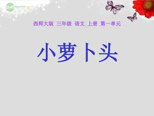 《小萝卜头》PPT课件2 (共18张PPT)