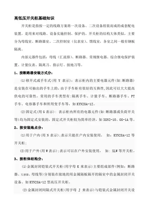 开关柜识图部分