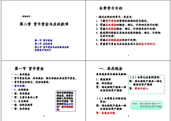 财务会计 第2章货币资金与应收款项-student