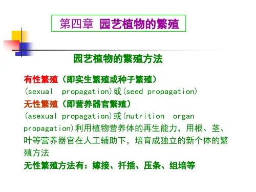 第四章园艺植物的繁殖