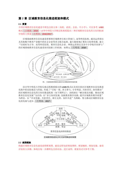 第2章 区域教育信息化推进框架和模式