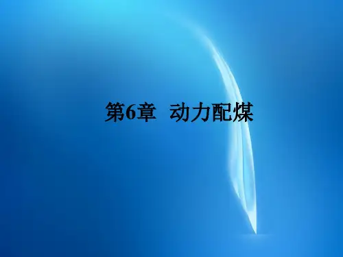 洁净煤技术课件  第6章 动力配煤rev