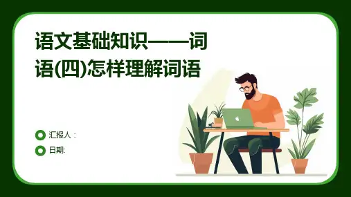语文基础知识——词语(四)怎样理解词语