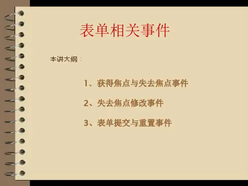 JavaScript程序设计(第2版)04.表单相关事件