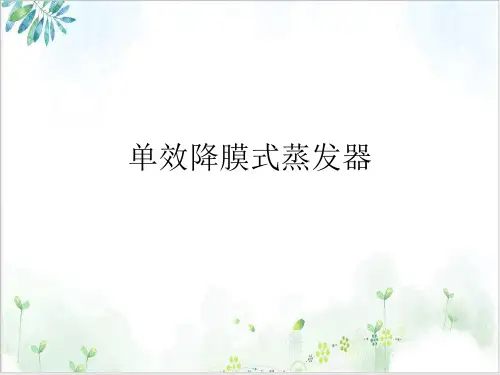 单效降膜式蒸发器课件PPT