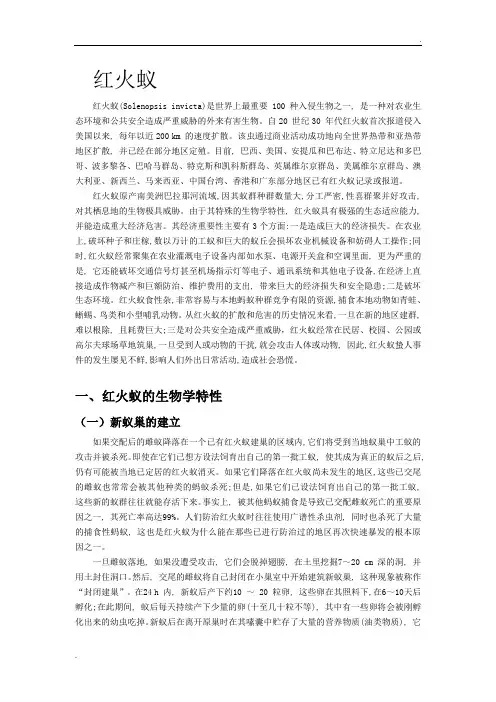 红火蚁介绍
