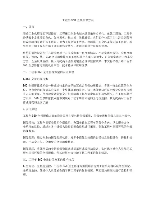 工程车360全景影像方案