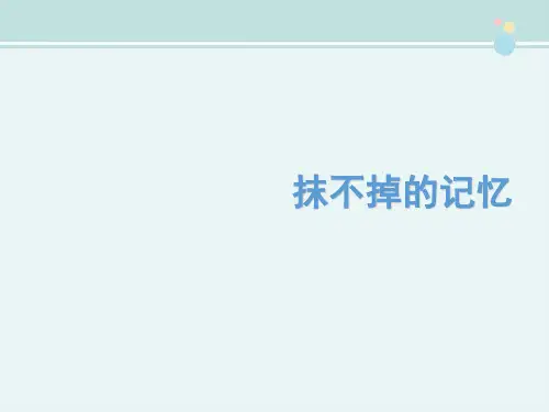精选 《抹不掉的记忆》参考完整教学课件PPT