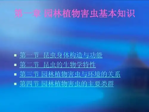 园林植物保护课件---昆虫的基础知识2