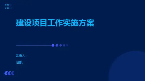 建设项目工作实施方案