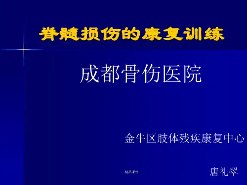 脊髓损伤的康复训练完整版.ppt