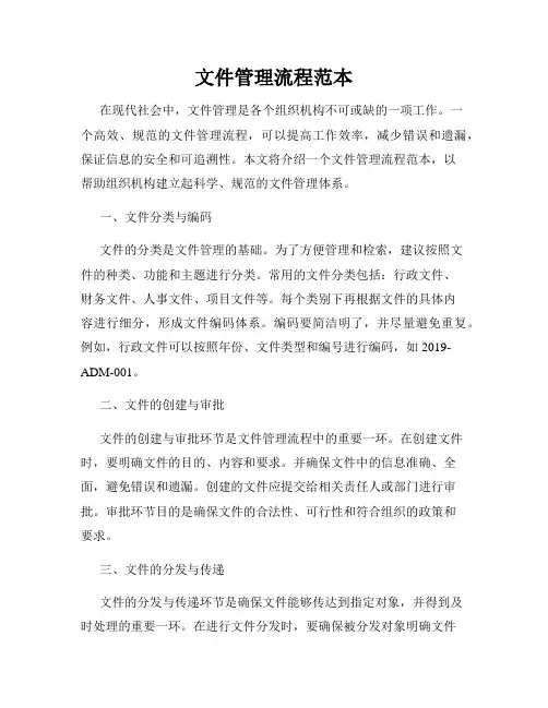 文件管理流程范本