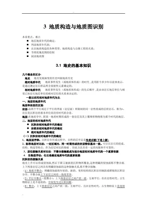 地质构造与地质图识别