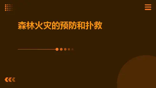 森林火灾的预防和扑救ppt