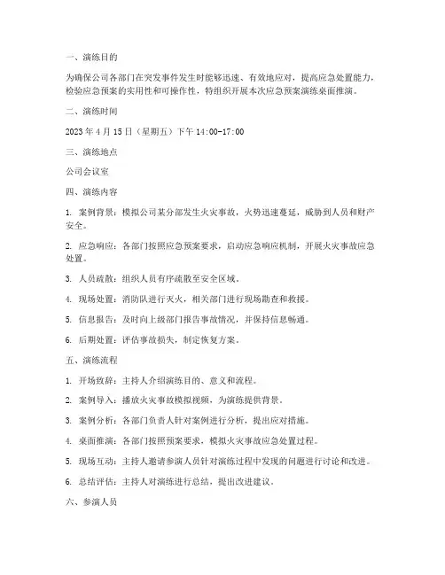 应急预案演练_桌面推演