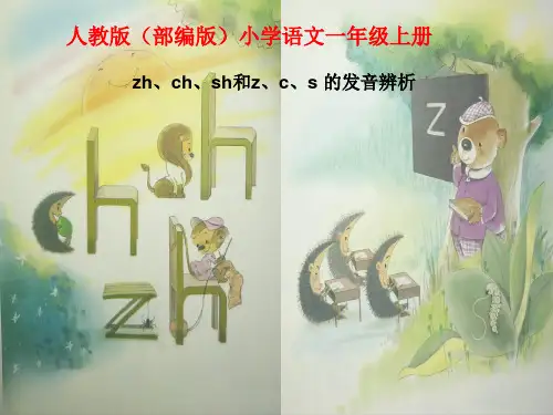 一年级语文上册教学pptzhchshr部编版页PPT